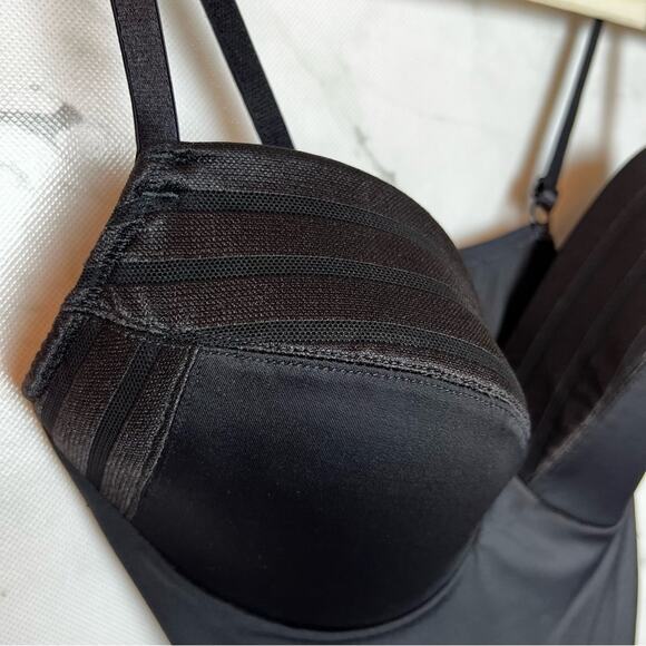 Spanx Assets Red Hot Label Shapewear Padded Slip Dress Black Medium - Picture 4 of 12